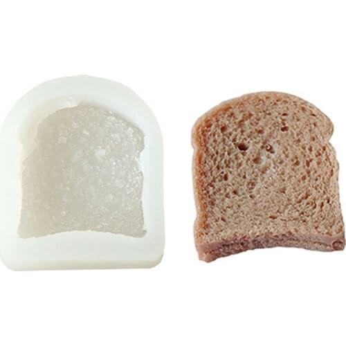 DIY Soap Scented Candle Mold Simulation Toast Silicone Mold Toast Silicone Mold High Tem Resistant DIY Scented Candle Mold