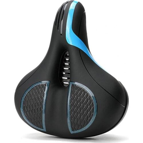 Cycling Seat Bike Saddle Wide Strong Support Anti-Slip Shock Absorbing Comfortable Big Butt Bike Seat for MTB