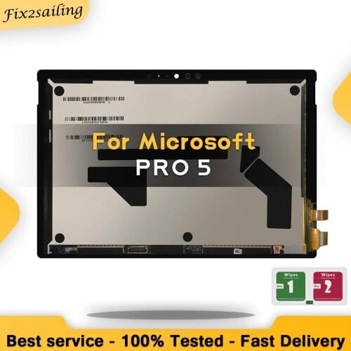 High Quality 12.3" LCD For Microsoft Surface Pro 5 Model 1796 LP123WQ1 LCD Display Touch Screen Digitizer Assembly Replacement