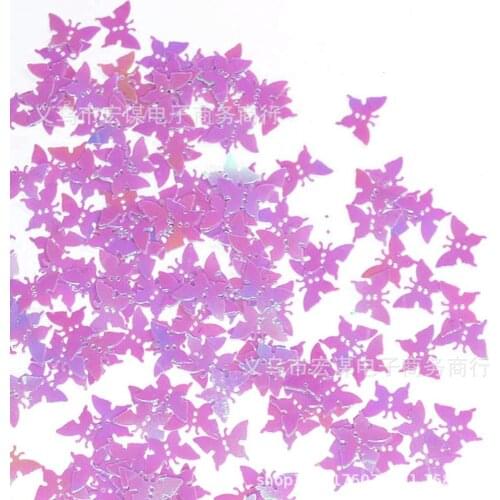 Gold and Silver Butterfly sequins wedding scraps/15grams Sequins PVC Flat for DIY Card Making Craft Color Collection
