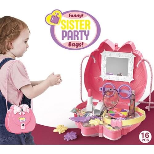 1 Set Play House Toys Smooth Surface Children Gift Plastic Pretend Play House Backpack Toy for Interactive Play