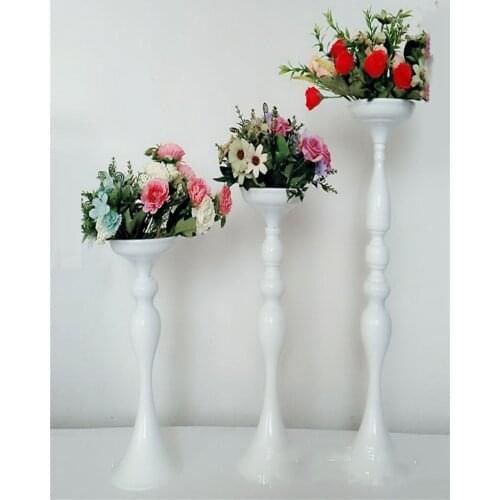 10pcs Candle Holders Flowers Vase Candlestick Centerpieces Road Lead Candelabra Centerpieces Wedding porps Christmas decoration