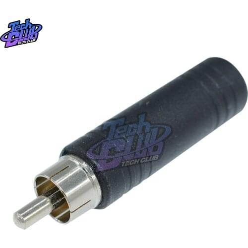 10PCS RCA Male Plug to 1/4 6.35mm Female Jack Audio Adapter Connector CF For PC Stereo MP3 Players