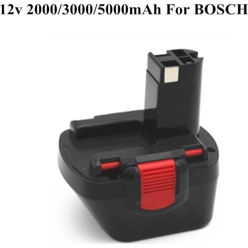 12v 2000mAh 3000mAh 5000mAh Ni-CD Battery For Bosch GSR 12 VE-2 GSB 12 VE-2 PSB 12 VE-2 BAT043 BAT045 BTA120 2607335430