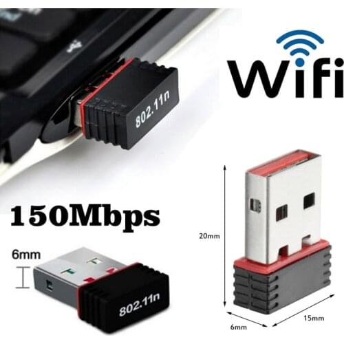 150Mbps Wifi Mini Usb Adapter USB Mini Wireless Small Network Card 150Mbps Computer Wifi Receiving And Transmitting Adapter