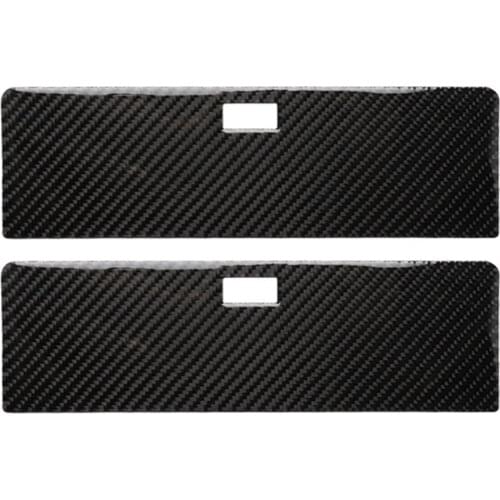 2Pcs Rear Storage Box Sticker Self-adhesive Wear-resistant Carbon Fiber Non-fading Auto Rear Box Decal for Nissan 350z 2006-2009