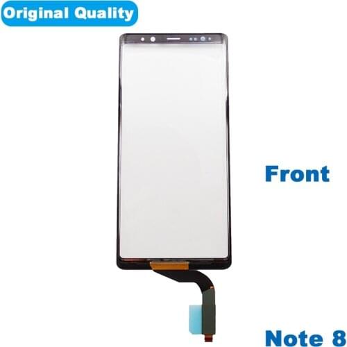 2PCS Outer Screen Digitizer Sensor For Samsung NOTE 8 Front Touch Panel LCD Display Out Glass Cover Repair Parts