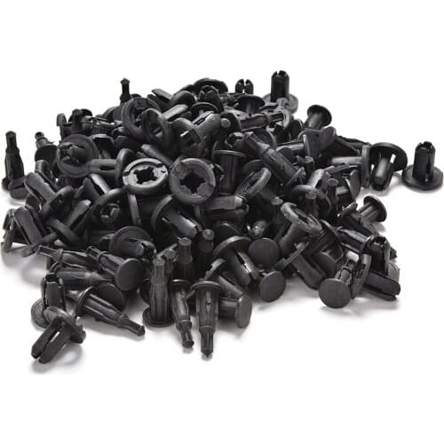 25 Pcs 10mm Hole Plastic Rivet Trim Panel Fastener Cap Nails For Honda Acura