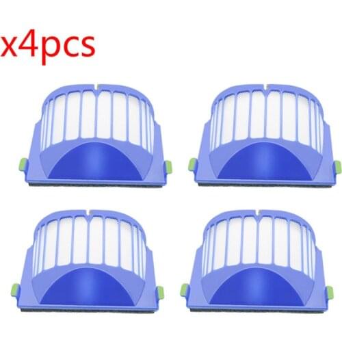 4pcs/lot hepa filter suitable for iRobot Roomba 500 600 SERIES AEROVAC FILTER 528 536 551 552 564 580 595 620 630 650