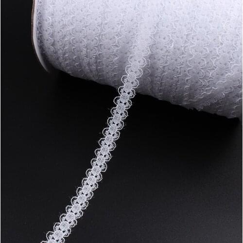 5yards/lot 15mm White Lace Ribbon Trims Sewing lace fabric accessories