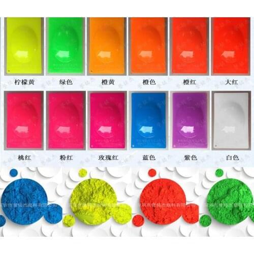 60gram x Mixed 6 NEON Colors Fluorescent Phosphor Pigment Powder for Nail Polish/Printing/Painting/Craft Gifts
