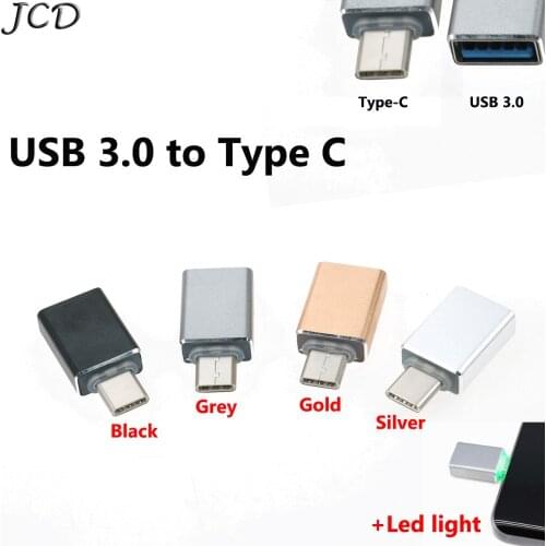 JCD Type C Adapter Type-C to USB 3.0 OTG Cable Adapter USB C Converter for One plus 6 5 for Xiaomi mi 8 for LG USB C OTG Adapter
