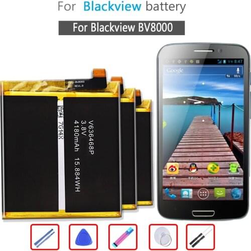 BV8000 4180mAh Battery For Blackview BV8000 / BV8000 Pro BV8000Pro Mobile Phone