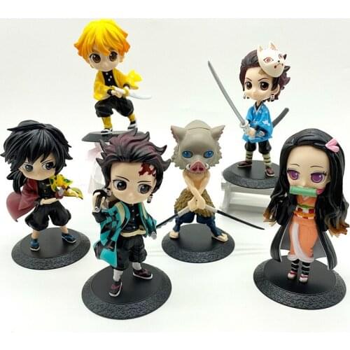 Anime figure Demon Slayer Figure Kamado Tanjirou Nezuko Action Figures PVC Model Toys Tabletop Ornaments for Desk Decor for Kids