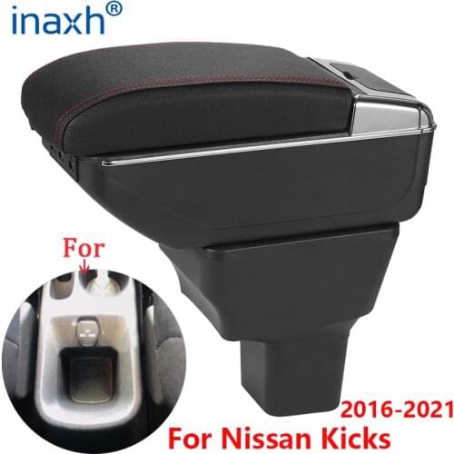 For Nissan Kicks Armrest For Nissan Kicks Car Armrest box 2016-2021 Interior Parts special Retrofit parts Center Storage box USB