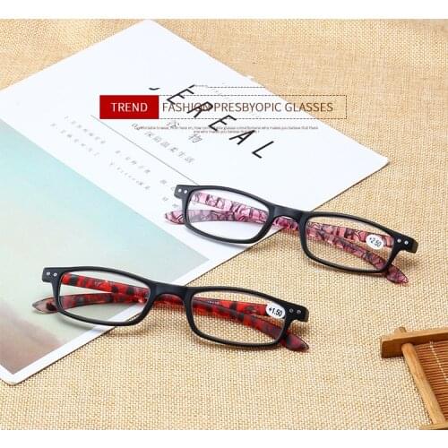 CLARA VIDA 3pieces!!!! PC Full-frame Reading Glasses Comfortable Ultra-light Rectangule+1.0 +1.5 +2.0 To +4.0