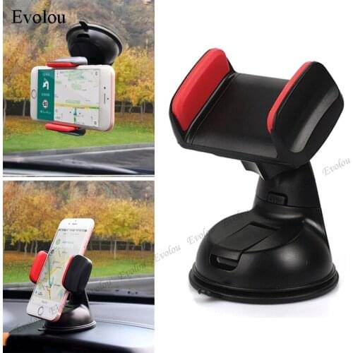 Phone Holder For Iphone Samsung Xiaomi Bracket Universal Car Mobile Phone Holder 360 Degrees Rotation Dashboard Suction Stand