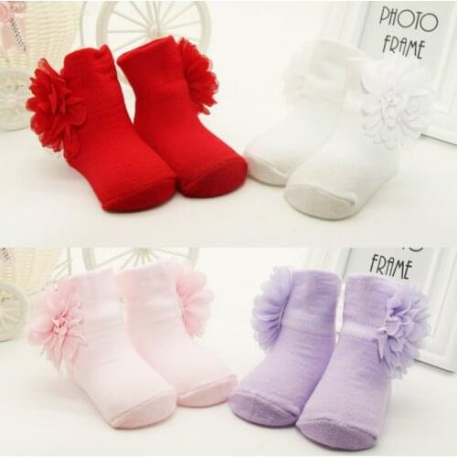 Toddlers Infants Girl Ankle Socks Baby Girls Princess Flowers Newborn Sock Floor Socks