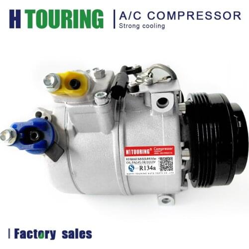 For 2003 03 2004 04 2005 05 2006 06 BMW X5 3.0i L6 3.0L 7SBU16C AC Compressor 64526918000 64536942025 64526916232 64526956493