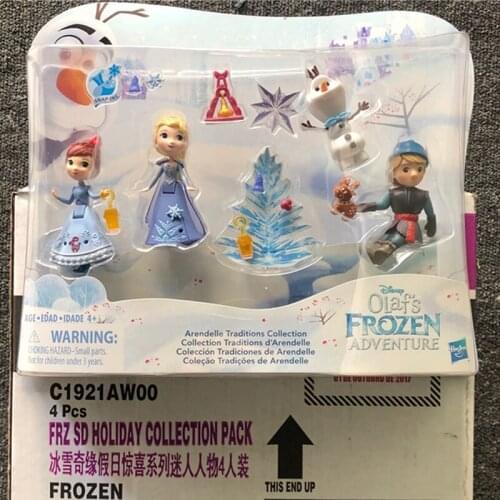 Hasbro Elsa Anna Kristoff Olaf Sven Magical Princess MINI Figurine Anime Dolls PVC Action Figure Model Toy Kids Gift