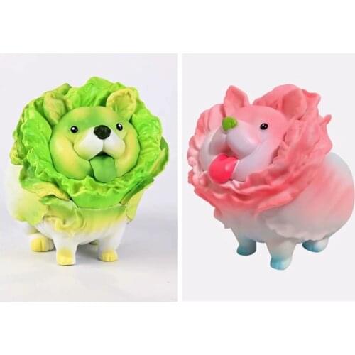 Vegetable Elf Series Valentines Day Gift Trendy Play Cabbage Dog The same Vegetable Elf Doll Figure Approximately 10cm