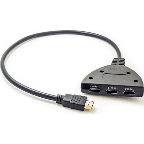 HDTV 1080P HDMI Switch 3D Image Display Portable 3 Port Hdmi Switch Switcher Splitter Selector HUB Box