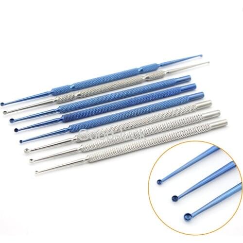 Instruments Spatula tarsus Gland curettage Double head stainless steel Scraping teeth Titanium alloy Surgery Tools