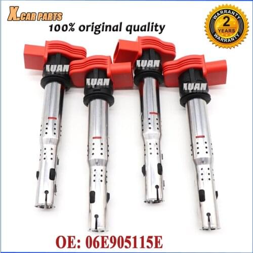 Ignition Coil 06E905115E For Volkswagen CC Beetle Eos Golf R Tiguan Audi S3 A4 A5 A6 Q5 R8 Q7 TT allroad Quattro 2.0L 2.0T