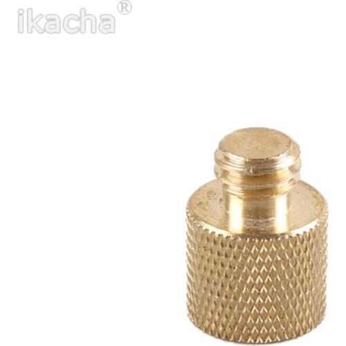 3/8 to 1/4 Female Male Converter Gold Color Brass Tripod Thread Screw Adapter For Tripod Camera Accessories