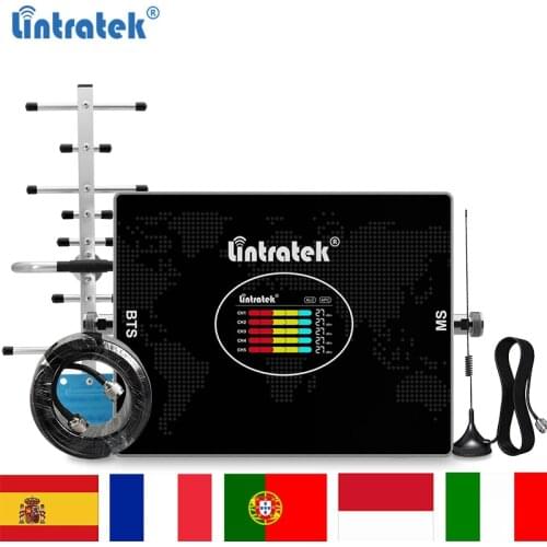 NEW B20 B8 B3 B1 B7 800 900 1800 2100 2600 Mobile Phone Signal Booster GSM 2G 3G 4G LTE Repeater Amplifier 70dB AGC 5-band