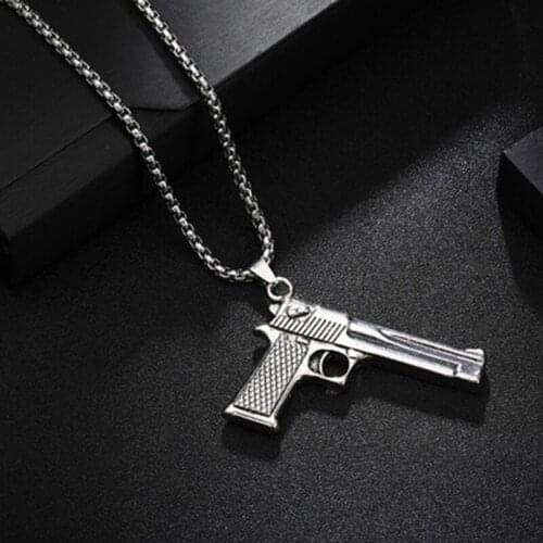 Titanium steel mens necklace Stainless Steel Chain Hip Hop Pendant Necklace