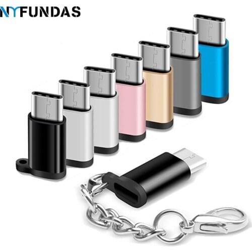 NYFundas Micro USB Female to Type C Male Adapter for Samsung Galaxy S10 S9 S8 Plus S10E Huawei P30 P20 pro One Plus 7 pro usbc