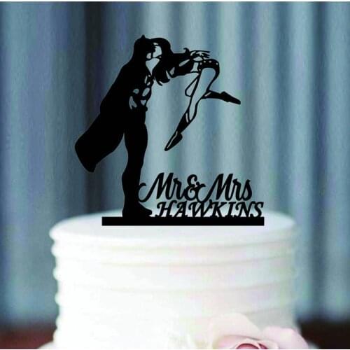 Personalised My Super Hero Wedding CakeTopper/ Customized glitter Cake Topper /Mr and Mrs Cake Topper Party Decorations