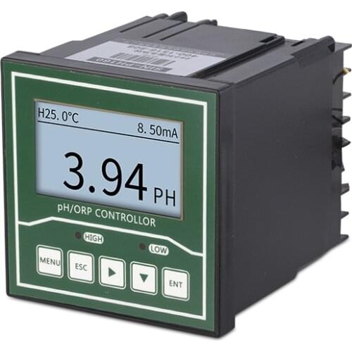 Industrial online pH meter pH controller detector sensor sewage pH electrode probe pH ORP acidity meter