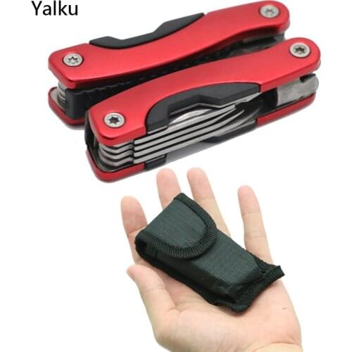 Yalku Plier Stainless Steel Multi tool Functional Plier Hand Tools Plier Screwdriver Tool Kit Combination Outdoor Multitool