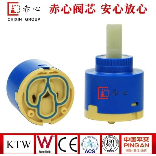 Factory direct 40mm flat feet open anti-open valve spool hot and cold faucet spool shower spool