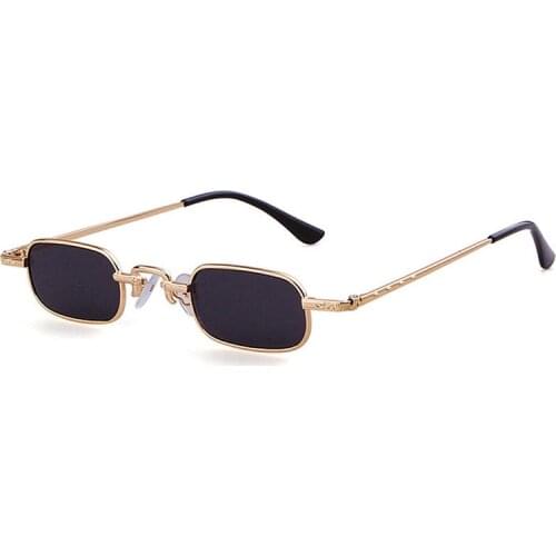 Luxury Brand Designer Driver Goggles Fashion Metal Sun Glasses Vintage Square Sunglasses For Men Women Famous Brand Eyewear
