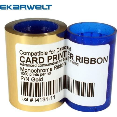 Compatible DC285K gold Ribbon 1000prints/roll for datacard sp35 sp55 sp75 FP65 PF65i SD260 SD360 SD460
