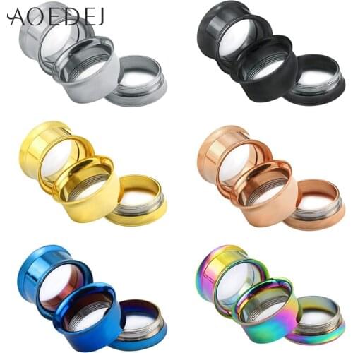3-25mm Ear Gauges 00g 316 Stainless Steel Ear Tunnels Plugs Piercing Jewelry Ear Stretchers Expander Plugs and Tunnels 10mm 8mm