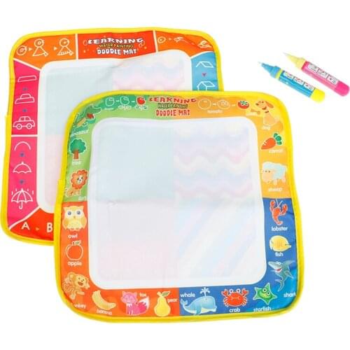 Magic Water Drawing Cloth Cloth With Doodle Painting Pen Water Painting Mat For Children Early Education Drawing Toy 29*29cm