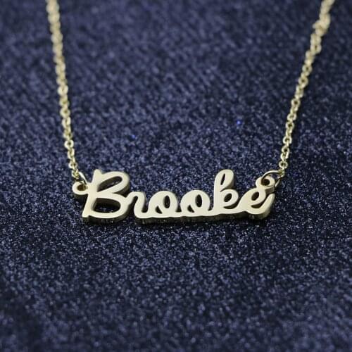 Customized Necklace Stainless Steel Necklace Nameplate Choker Acero Inoxidable Joyeria Mujer