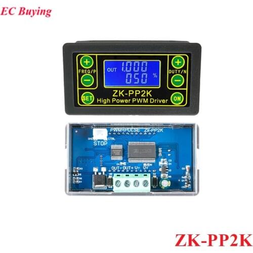 ZK-PP2K PWM Signal Generator Dimmer Motor Speed Module Controller Regulator Driver Adjustable Dimming Pulse Frequency Duty Cycle