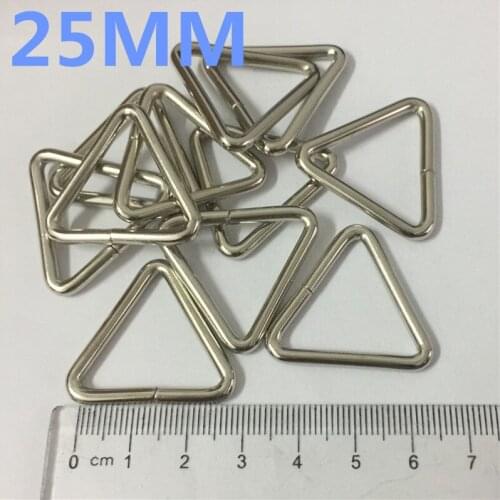 10 pieces/lot) 25mm 1''Metal Triangle shaped buckle Iron ring Semicircle button. Bags mountaineering backpack accessories