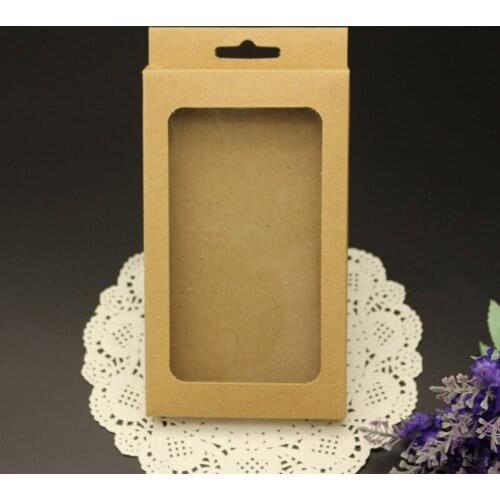 1000pcs!Universal Mobile Phone Case Package Paper Kraft Brown Retail Packaging Box for iphone 7 6 5s For Samsung S7 156*90*15MM