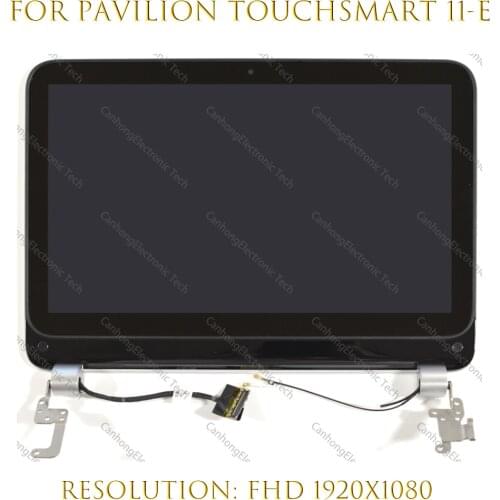 11.6'' For HP Pavilion TouchSmart 11-e Series 11-e100sp 11-e010nr 11-e102 Touch Screen Replacement Full Assembly With Hinges