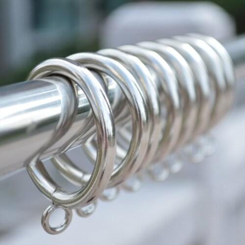 20Pcs 1.5inch Inner Diameter Curtain Rings with Eyelets Metal Curtain Rings for Curtains Rods ​window Treatment Hardware