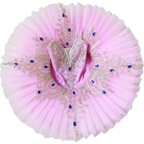 2020 White Red Pink Color Pancake Tutu Kids Dance Costumes Professional Ballet Tutu Dancewear Ballerina Ballet Dress Girl Adult