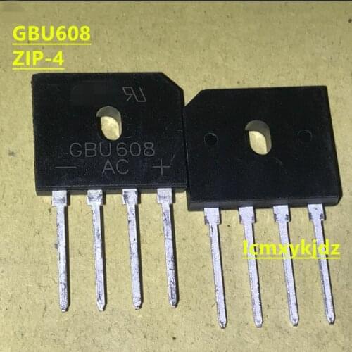 5Pcs/Lot , GBU608 6A 800V ZIP-4 ,New Oiginal Product New original free shipping fast delivery