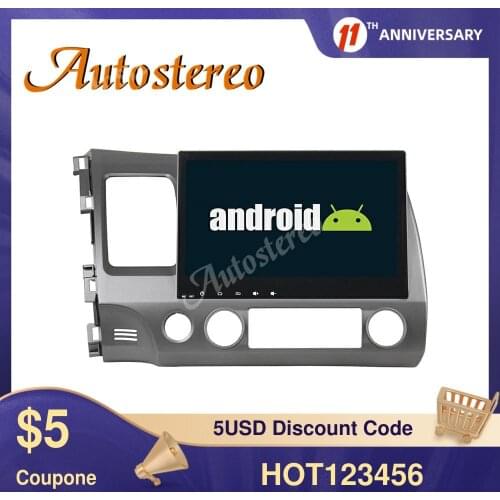8 Core Android 9 Car No DVD Player GPS Navigation For Honda Civic 2006-2011 Multimedia Player Auto Radio Headunit RHD Dashboard