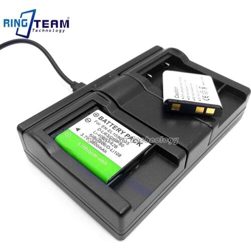 2x D-LI63 DLI63 LI63 Battery Pack & 1x Dual USB Charger for for Pentax Digital Cameras Optio V10 T30 M30 M40 W30 LS1000 LS1100